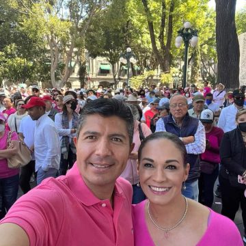 Eduardo Rivera se suma como ciudadano a la marcha en defensa del INE