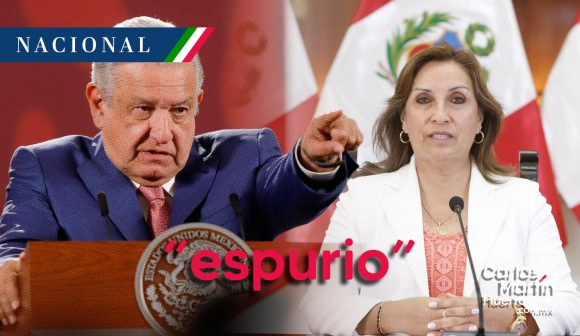 AMLO califica de “espurio” el gobierno de Dina Boluarte en Perú