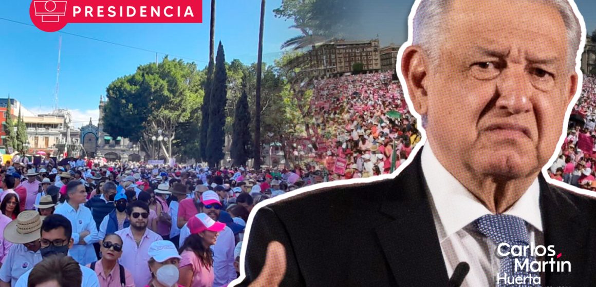 AMLO minimiza marcha en defensa del INE; “tienen que mover más gente”