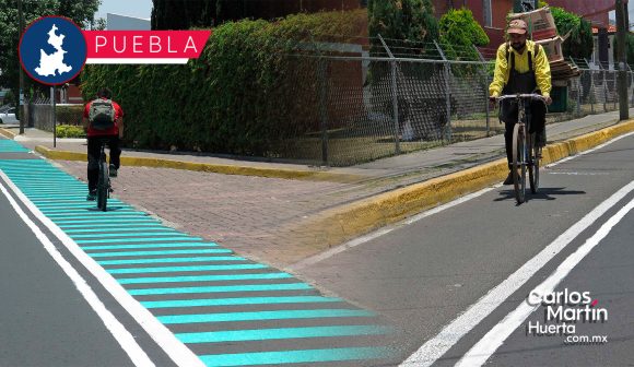 Anuncian 15 kilómetros nuevos de ciclovía en Puebla