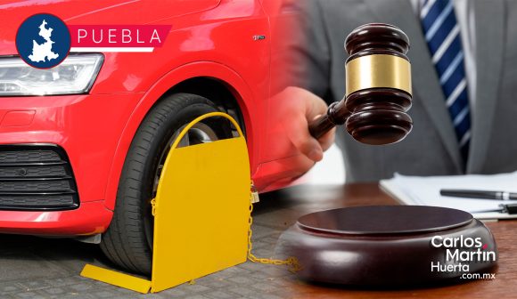 Arañas inmovilizadoras - parquímetros Notifican al Ayuntamiento de Puebla sobre amparos contra “arañas” inmovilizadoras