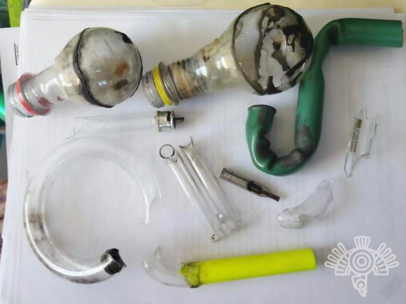 Asegura Policía Estatal aparente droga en centro penitenciario de Huauchinango