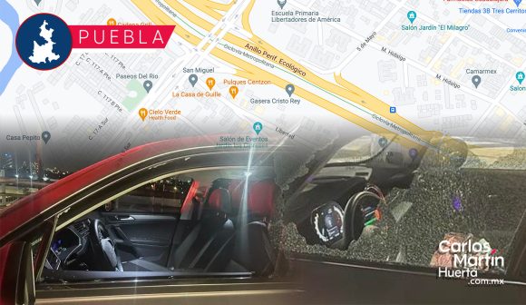 Atacan a pedradas a coches en Periférico Ecológico; intentaban asaltarlos