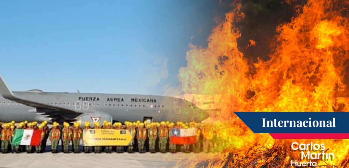 Llegan a Chile brigadistas mexicanos para combatir incendios forestales