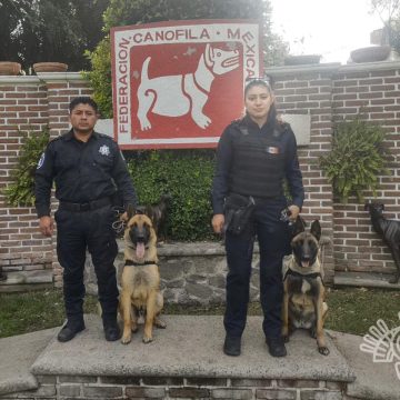 Premian labor de la Unidad Canina de Centros Penitenciarios de Puebla