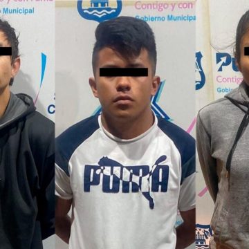 Detienen con posesión de marihuana y cristal a dos hombres y una mujer