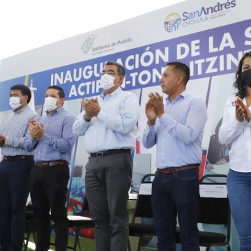 Entrega Céspedes Peregrina patrullas y Subcomisaría en San Andrés Cholula