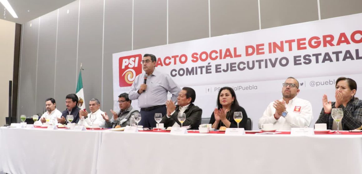 El gobernador Sergio Salomón Céspedes se reunió con integrantes del PSI