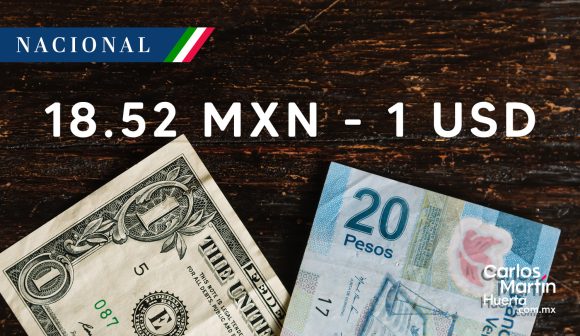 Peso - Dólar Peso se cotiza en 18.52 por dólar, su mejor nivel en más de 4 años