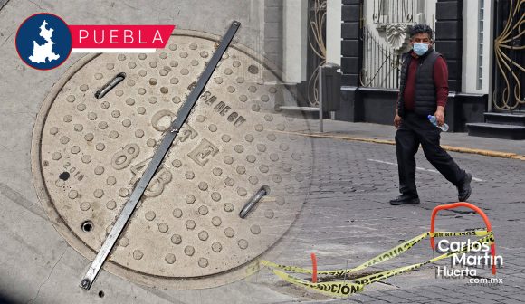 Desmantelan dos bandas que robaban tapas de registros en Puebla