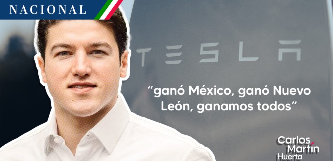 Samuel García celebra instalación de Tesla en Monterrey