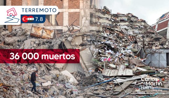 Más de 36 mil personas han muerto por terremotos en Turquía y Siria