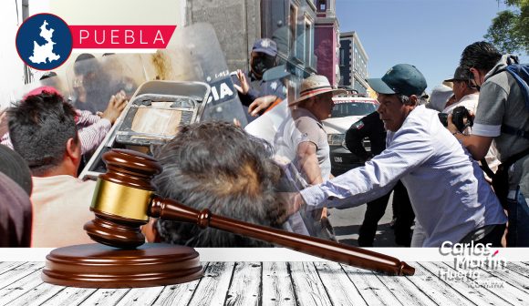Demandará el Gobierno de Puebla a manifestantes de verificación tras agresiones a oficiales