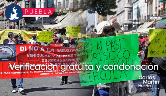 Verificación gratis, condonación de fotomultas y control vehicular: esto exige Antorcha Campesina