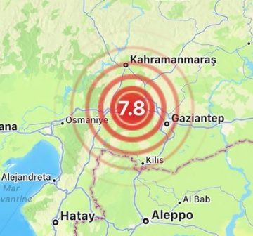 Fuerte sismo se registra en Turquía; magnitud 7.8