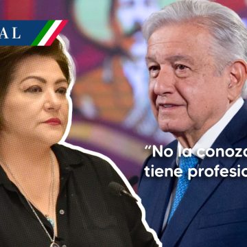 “No la conozco, pero tiene profesionalismo”: AMLO tras elección de Guadalupe Taddei