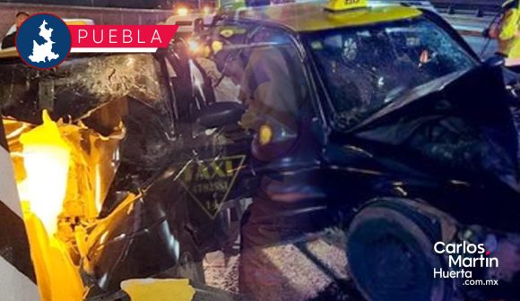 Aparatoso accidente en la autopista México-Puebla; cobró la vida de una persona
