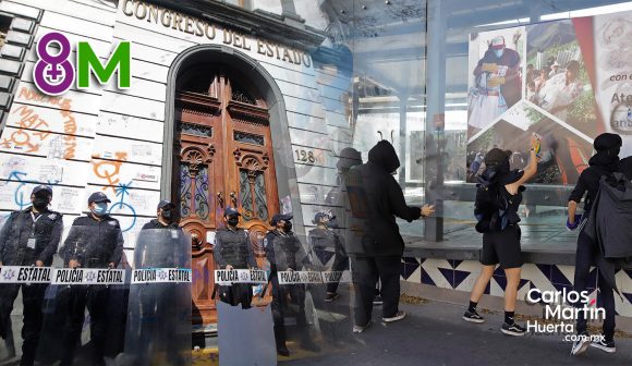 Blindarán Congreso del Estado durante marcha del 8 de marzo