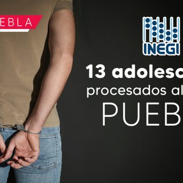 En Puebla, 154 adolescentes son procesados por cometer un delito en 2022