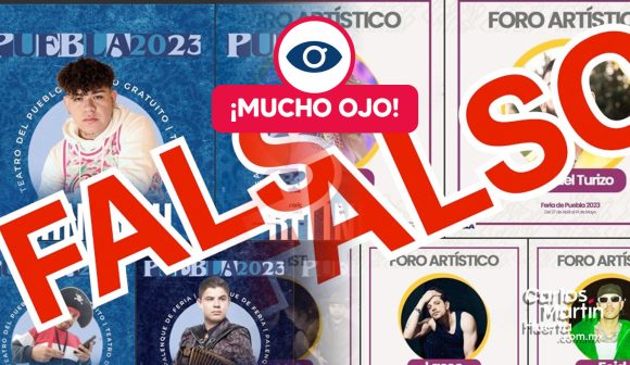 Advierten de falsa información sobre artistas en la Feria de Puebla 2023