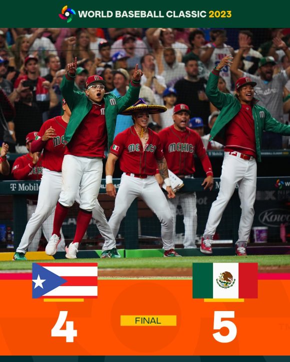 México a semifinales del Clásico Mundial de Béisbol