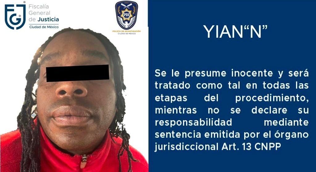 Detienen a Yian “N”, presunto agresor de Heidy Infante