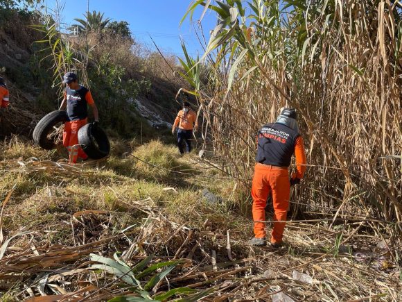 OOSL interviene barrancas en el municipio de Puebla