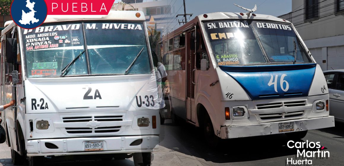 Se registran dos asaltos al transporte público en Puebla; asaltantes huyeron