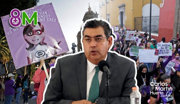 Gobierno de Puebla respetuoso de trabajadoras que asistan a la marcha 8M