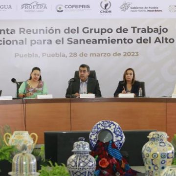Federación, Tlaxcala y Puebla refuerzan labores para sanear la cuenca del río Atoyac