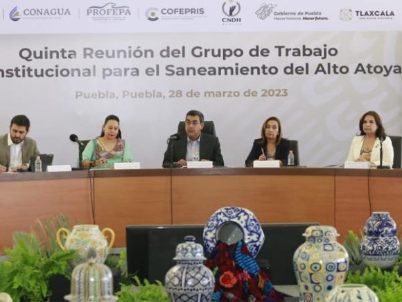 aa9bc5362ecc8e81688a0f2ee55e7e15_L Federación, Tlaxcala y Puebla refuerzan labores para sanear la cuenca del río Atoyac