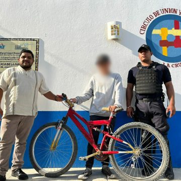 Recuperan bicicleta robada a menor de edad en San Andrés Cholula