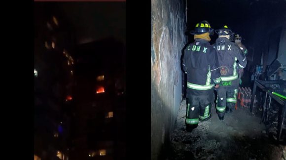 Incendio en torre High Park de Coyoacán; mueren 2 personas