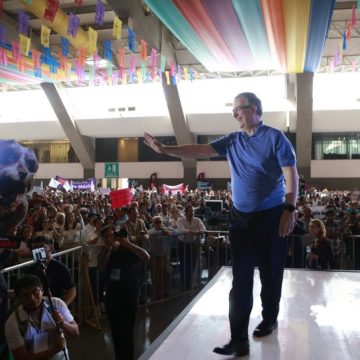 Nunca nos vamos a bajar de la contienda: Marcelo Ebrard