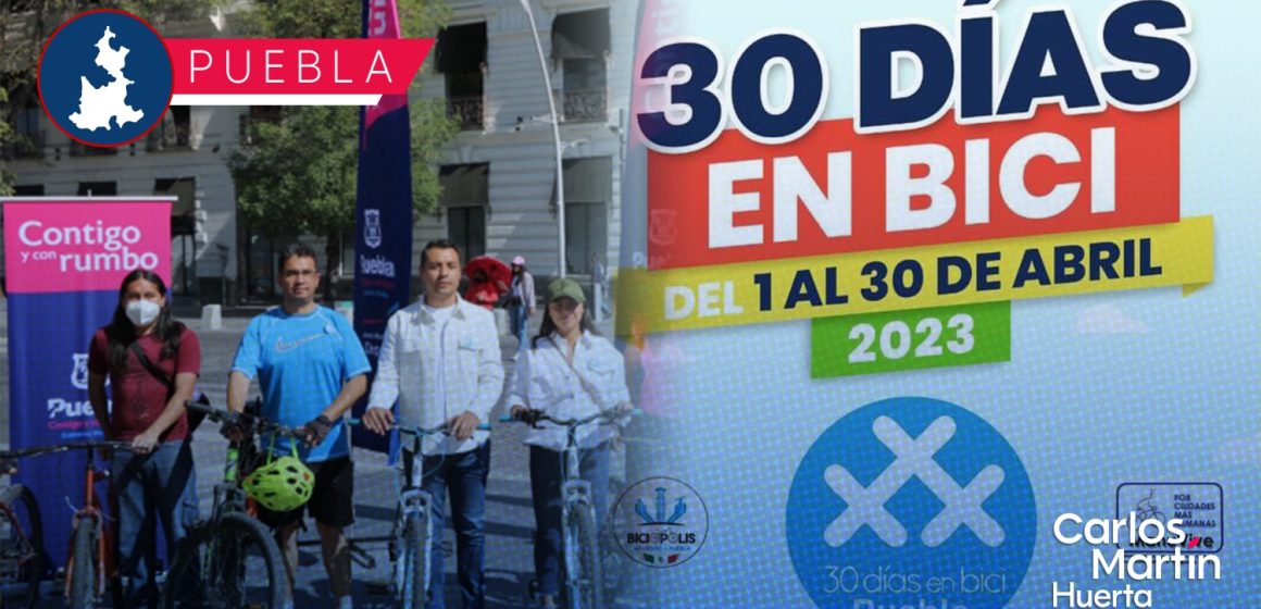 30 Días en Bici en la Ciudad de Puebla; conoce las actividades