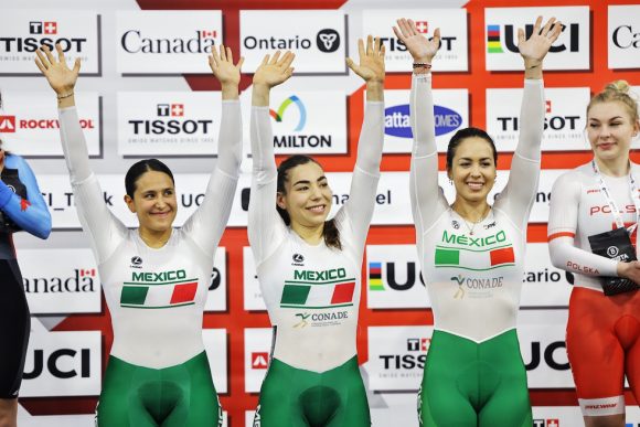 Mexicanas ganan medalla de oro en Copa de Naciones de Ciclismo de Pista en Canadá