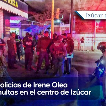 A golpes policías de Irene Olea imponen multas en el centro de Izúcar
