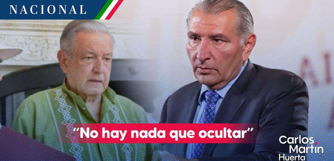 “No hay nada que ocultar”: Adán Augusto sobre salud de AMLO