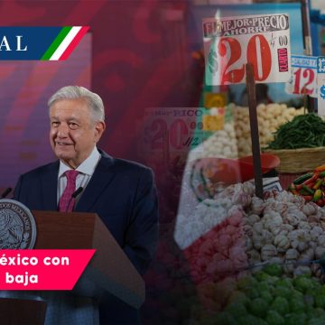 Inflación en México con tendencia a la baja: AMLO