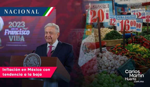 Inflación en México con tendencia a la baja: AMLO