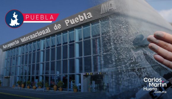 Cierran aeropuerto de Puebla por caída de ceniza del Popocatépetl