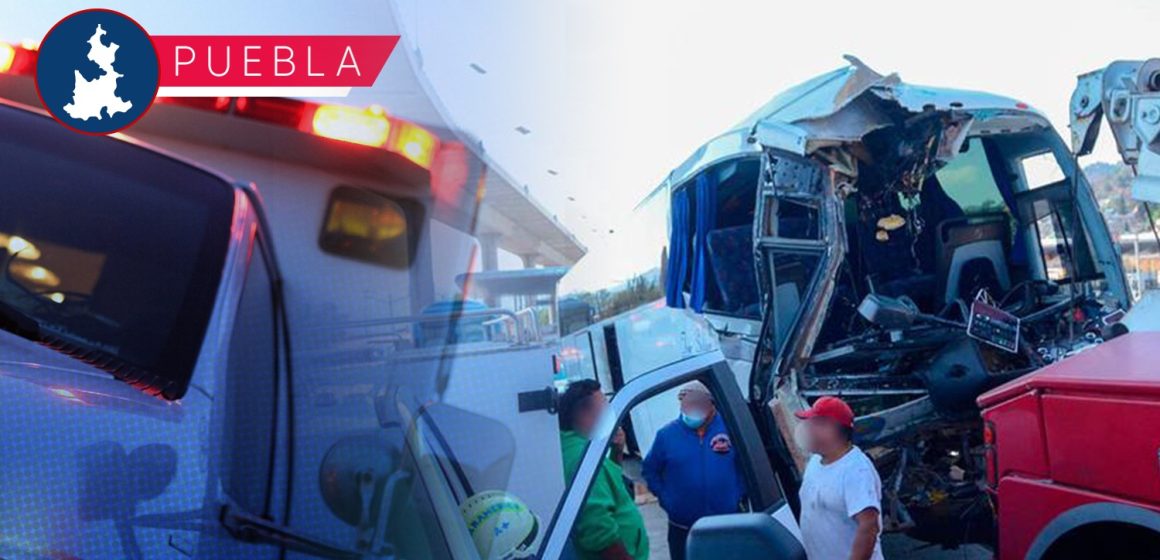 Aparatoso accidente en la autopista Puebla-Córdoba deja 16 heridos