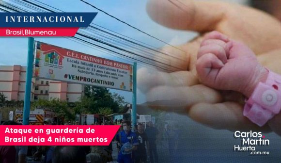 Ataque en guardería de Brasil deja 4 niños muertos