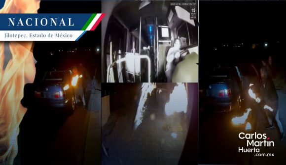 Ataque transportistas - bombas molotov Atacan con bombas molotov a transportistas en Jilotepec