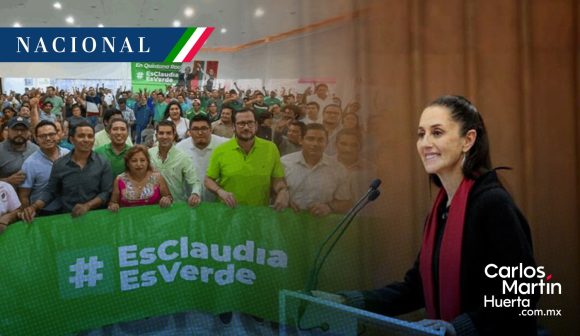 Claudia es verde; suma un amplio respaldo entre integrantes del Partido Verde