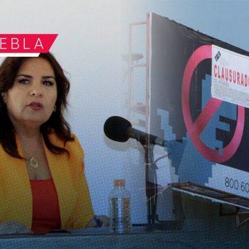 Medio Ambiente clausura publicidad de 65 estructuras en Puebla