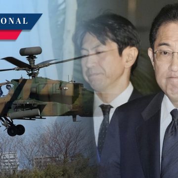 Helicóptero del ejército japonés desaparece con 10 tripulantes