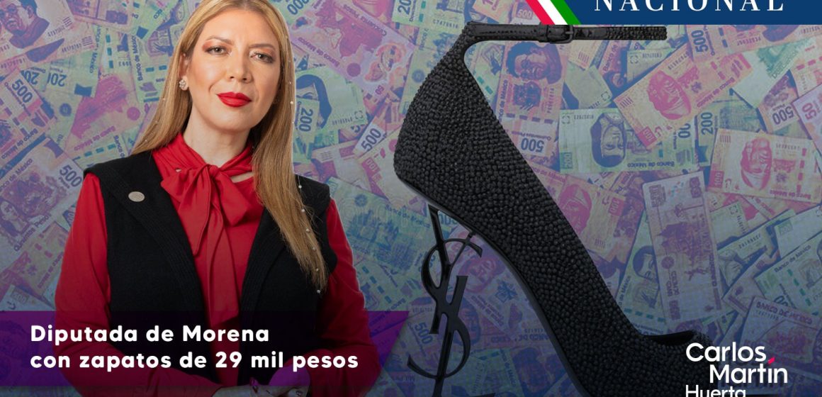 Diputada de Morena lleva zapatos de 29 mil pesos a presentación de consejeros del INE
