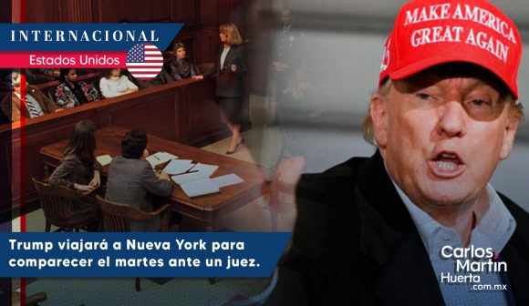 Trump viajará a Nueva York para comparecer el martes ante un juez