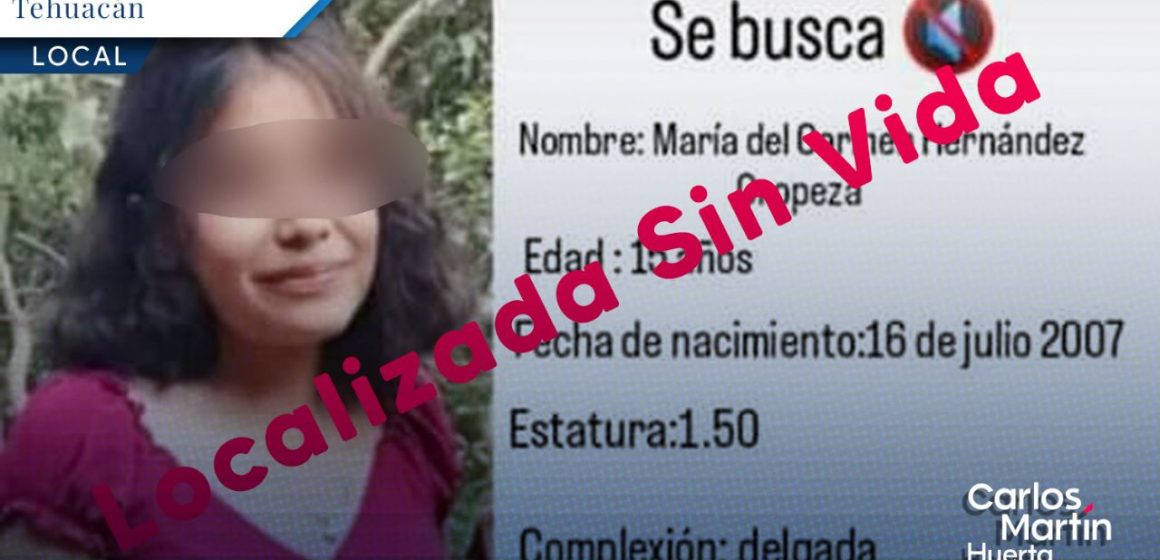 Hallan sin vida a una joven en Tehuacán